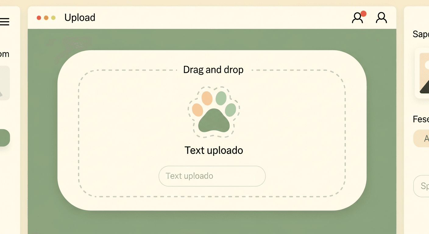 PetBuddy Swap upload screen for adding a pet photo.